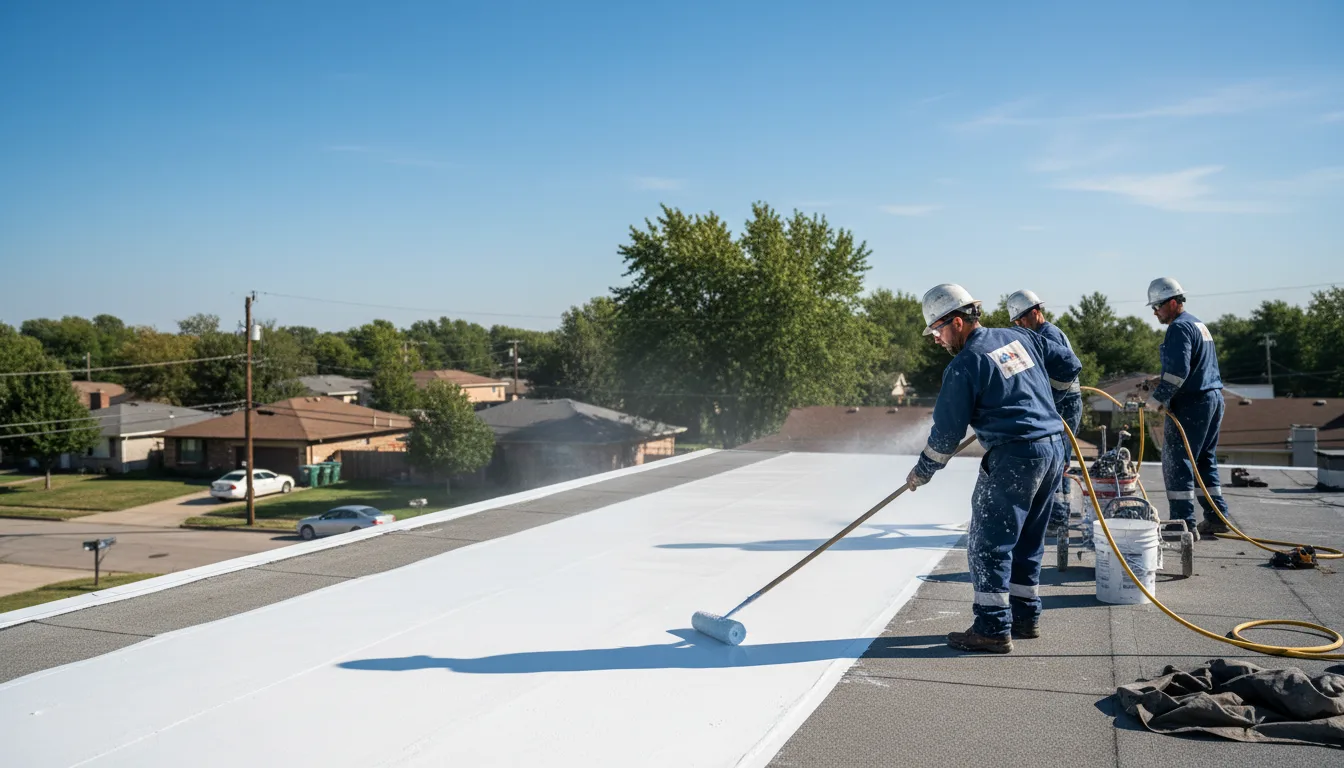 Commercial roof coating in Quinton, AL near me